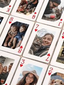 Custom Photo Playing Cards With Center Cut Style - Personalized Photo Cards - Perfect For Gifts, Weddings, Parties, And Game Nights - The Best Keepsake Gift For Partners, Friends, And Family