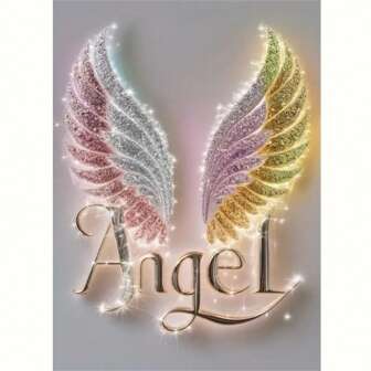 1 套 5D 天使翅膀图案钻石画工具套件、十字绣马赛克画、DIY 水晶钻石刺绣马赛克工艺品、手工艺术礼物、节日派对装饰、无框帆布墙画、适用于卧室、办公室、客厅