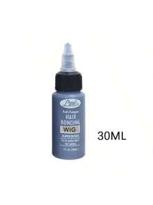 黑色头发编织粘合剂防水抗真菌头发粘合胶超级粘合，完美固定头发粘合蕾丝胶