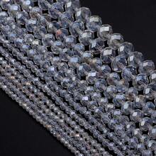 1 hạt pha lê bàn tính AB nhiều mặt màu trắng, nhiều kích cỡ 3/4/6/8/10mm, hạt DIY đa năng nhiều màu sắc thời trang dùng để làm vòng tay, vòng cổ, làm đồ trang sức, mặt dây chuyền, móc khóa, đồ trang trí - Trắng - Xem 4