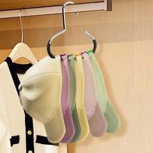 5件装棒球帽帽架收纳架不锈钢帽子挂钩挂帽架防滑壁挂式帽子挂钩收纳架 - 彩色 - 查看 3