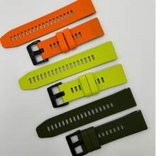 1 قطعة سوار ساعة رجالي، سوار بديل لساعة رجالية، سوار بديل لساعة ذكية، سوار بقياس 22مم/26مم، مصنوع من مادة السيليكون عالية الجودة، بنقشة نقطية، تصميم سريع الإطلاق، سهل الارتداء، ناعم، قابل للتنفس، متين