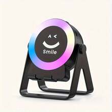 可爱无线音箱，可当手机支架，渐变灯，Type-C充电口，可旋转，无需链接，手机放上去自动感应。 - 彩色 - 查看 11