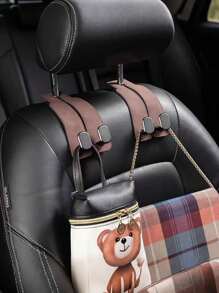 3pcs Creative New Product Car Storage Hooks, Front Seat Headrest Storage Hooks, Car Decorations, Handbags, Bags, Shopping Bags, Hats, Umbrellas Car Storage Hooks For Women Storage Organizer Travel Holiday Essential Fall Decor Autumn Halloween