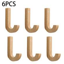4 piezas Ganchos decorativos de pared de madera vintage, ganchos colgantes de alta resistencia para abrigos, sombreros, llaves, organizador sobre la puerta, ganchos para ropa, perchero de pared, ganchos adhesivos de pared, organizador de pared, juego de perchas, marco de fotos de pared