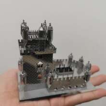 Quebra-cabeça Metálico 3D, Modelo de Montagem DIY, Quebra-cabeça de Fivela de Aço Inoxidável, Modelo de Arquitetura, Sem Necessidade de Cola, Presente de Aniversário, Decoração, Marco