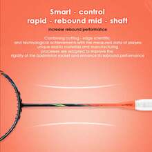 LI-NING BLADEX 500 (4U) Series Badminton Racquet – Speed-Oriented Advanced Single Racquet, Carbon Fiber, Flexible & Responsive Shaft, Weight 80-85 Grams, Maximum String Tension: 28 Lbs, Model AYPV007