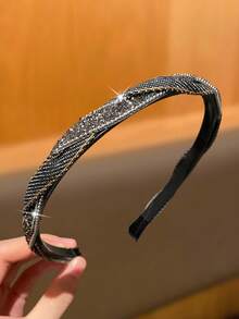 1/2/3pcs Vintage Denim Braided Headband For Women, Blue Tones, Versatile Fashion Headwrap For Washing Face & Hair ,Hair Hoop Hairband For Women Hair Accessories Head Accessories - Multicolor - View 12