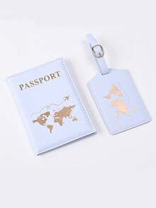 4/2/1pc Couple Travel Passport Holder, Imitation Leather Passport Wallet, Passport Cover, Suitable For Honeymoon Travel, Pu Leather Passport Holder, Passport Cover, Passport Wallet, Passport Card Holder Lightweight And Stylish Flight Travel Accessories, Suitable For Women Or Men Taking Business Travel, Student Travel - Multicolor - View 19