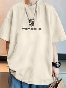 Oversized Streetwear T-Shirt 911 GT3 RS Luxury Automotive Sports REF 7253 VEST NERD - 卡其色 - 查看 6
