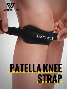 WRELS 1 pieza/2 piezas Soporte de rodilla ajustable para mujeres y hombres con protección rotuliana y agujeros transpirables para baloncesto, correr, levantamiento de pesas
