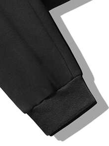 男士长裤一件装，适合秋冬季穿着，可用于健身、跑步、日常休闲和户外徒步。经典百搭。 - 黑色 - 查看 6