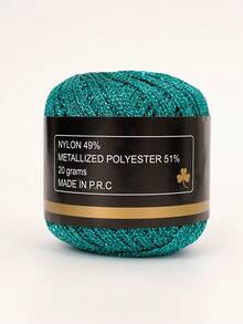 50g DIY Gold Yellow Lurex Thread Shining Yarn Glitter Sparkle Yarn Metal Yarn DIY Fancy Sparkle Yarn Crochet Knitting Sweater Scarf Bag Yarn Accessory Yarn