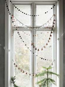 1 قطعة من أكاليل الجرس الصغيرة، زينة معلقة على الحائط، ديكور معلق للكريسماس، ديكور غرفة ، ديكور المنزل، ديكور غرفة النوم، ديكور النافذة، ديكورات الشتاء والكريسماس