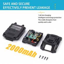 Ladegerät 2000mAh 18V 36 Watt geeignet für Makita 10.8V Originalwerkzeuge mit intelligenter Überlastschutz Überdruckschutz geeignet für bürstenlose Werkzeuge wie kabellose Bohrer Schrauber Schraubenschlüssel
