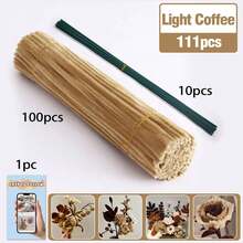 30厘米绿色花茎铁丝+视频教程，60色雪尼尔绒条，适合万圣节、返校季，30厘米彩色绒条手工材料，雪尼尔绒条，毛绒金属丝扎带，价格实惠，品质优良 - 彩色 - 查看 56