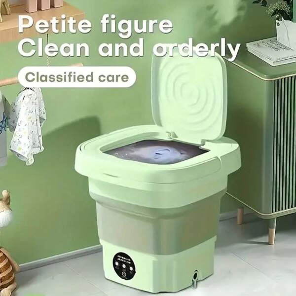 1pc Portable Mini Washing Machine - High Capacity, 3 Deep Cleaning Modes, Suitable For Underwear, Apartments, Camping, Travel, RVS And Laundries, Mother'S Day Gift, Father'S Day Gift, Mother'S Day Gift For Mom