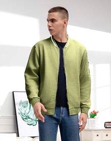 Mens Casual Lightweight CoatChristmas MQ4K - 綠色 - 查看 11