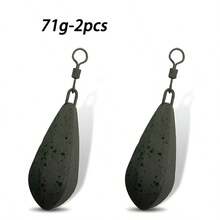 2 piezas de peso de plomo para pesca de carpas con 56g/71g/85g/99g/113g de peso para pesca de carpas.El colgante permite un reemplazo rápido del plomo. - 71 g 2 unidades - Ver 3