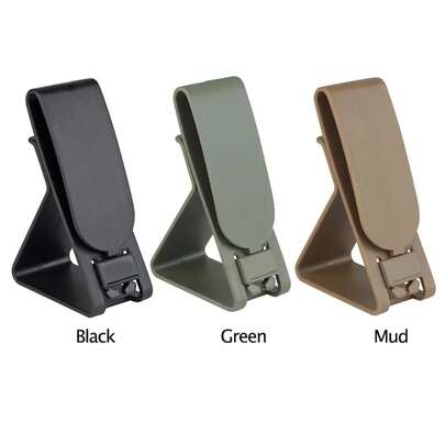 Soporte de auriculares portátil con clip de liberación rápida Molle, protector de soporte de teléfono móvil de nylon impermeable para accesorios al aire libre