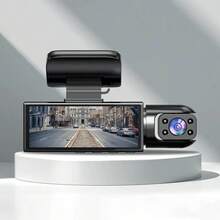 1080P Dual-Camera Driving Recorder, Front And Rear Dual Recording, With Night Vision Function, Loop Recording, 3.16-Inch IPS Screen Wide-Angle Driving Recorder, Dual-Lens Car Dashboard Video Camera, Optional 32G Card. - Black - View 12