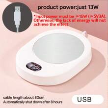 Cup Warmer Coaster For Coffee Milk Tea Water Make Hot Drinks Hard To Cool USB DC 5V Desk Companion For Home Office Desk Winter Gifts