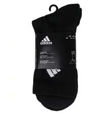 Adidas 1 双男女通用高帮运动袜，适合跑步、篮球、踝袜 [XS] 建议鞋码：34-36/21-22cm [S] 建议鞋码：35-38/21-23.5cm [M] 建议鞋码：39-42/24-26cm [L] 建议鞋码：43-46/26.5-28.5cm - 黑色 - 查看 1