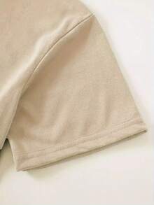 Playera camiseta curvy basica estampada grafica dama mujer manga corta cuello redondo estampado ciudad ciudades brooklyn ny nueva york college colegial escuelas universidades back to school urbana aesthetic regular casual comoda fresca ligera suave moderna juvenil romantica bohemia salida casa diario dia playa calor primavera verano otoño - Crema - Ver 3