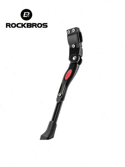 ROCKBROS 1pc Durable Aluminium Alloy Bicycle Kickstand - Universal Fit For Mountain Bikes, Road Bikes & Folding Bikes, High Stability With Easy Installation For Convenient Parking