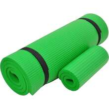 Signature Fitness 1/2-Inch Extra Thick High Density Anti-Tear Exercise Yoga Mat With Knee Pad And Carrying Strap, Multiple Colors - D - View 1