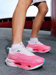 L.S.W.P Herrskor med bekväma vardagskläder, halkfria och slitstarka sulor - Lämpliga för löpning, jogging, tennis och gym - Bekväma vardagsskor, lämpliga för alla årstider - Rosa - Visa 5