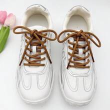 1 Pair Multi-Size Multi-Purpose Round Shoelaces, Suitable For Boots, Basketball Shoes, Thick Sole Sneakers, Practical Shoelaces For Outdoor Use, Easy To Carry