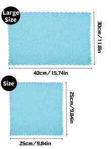 5/10 pièces Chiffons de nettoyage réutilisables, convenant pour la cuisine, les miroirs, le verre, la vaisselle, les écrans et les vitres de voiture. Pratique pour un nettoyage à long terme, fournitures et outils de nettoyage essentiels, couleur aléatoire