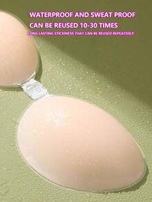 3 perechi de bandă adezivă invizibilă pentru ridicarea sânilor, culoare caisă, pentru femei, din silicon, pentru acoperirea mamelonului, pentru rochii fără bretele, topuri fără spate, sutiene push-up - Caisă - Vizualizare 8