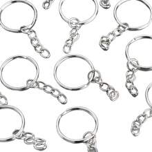 10-100pcs/Set 20mm Key Ring Open Jump Rings Connector Metal Split Rings For Keychain Pendant Jewelry Finding Making Charm Crafting Gift Souvenir School Car Accessories Cute Goth Y2k - Silver - View 5