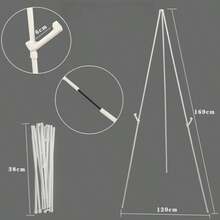 1PC"63" Easel Stand For Wedding Sign, Display Poster, Sign Poster Stand For Display, Display Easel Stand With Bag, Holds 5 Lbs,Easel Stand For Display, Foldable Portable Ground Easel For Wedding Banner And Poster Display Stand