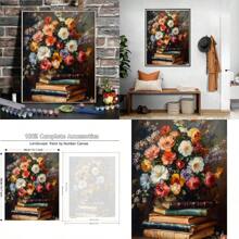 Paint By Numbers For Adults BeginnersDIY Flowers Adult Paint By Number Kits Painting On Canvas Books Painting By Numbers For Adults Craft Kits 16x20 In