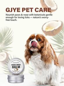GJYC PET Natural Dog Paw And Nose Balm With Coconut Oil - Protects Paws From Hot Pavement, For Dry Paws & Nose, Moisturizer For Cracked Paws, With Natural Coconut Fragrance For Cats & Dogs, 0.53 Oz(15g) - White - View 5