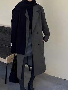 DEEKA Autumn/Winter New Women Coat, Casual Fashion Versatile Loose Soft Button Front Jacket