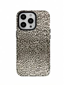 Irregular Leopard Print Spots Two-In-One Matte Texture Phone Case Suitable For Compatible With Iphone16, 15, 14, 13, 12, 11, PRO MAX,PLUS,As Well As , Galaxy S21/22/23/24/25 Ultra/FE+,NOTE20 Ultra,A71/56/55/54/53/52/36/34/26/25/23/16/15/14/13/06 - 彩色 - 查看 4
