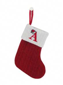 Capital Letter Christmas Stocking Decorations, Christmas Stockings, Double-Sided Fireplace Stockings, Party Decorations, New Year Party Favors, Personalized Initials Stockings, Family Holiday Christmas Party Decorations, Birthday, Christmas, Christmas Decorations, Christmas Tree Decorations, Baby Shower, Baby Supplies, Holiday Decorations, Baby Party Supplies. Party Props, Party Decorations