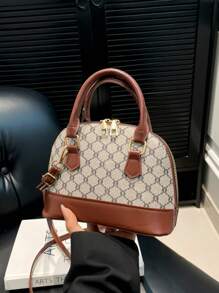 Fashionable New Retro Shell Handbag, Street Chic Shoulder Bag, Simple Ladies Shell Bag , Y2k - Multicolor - View 2