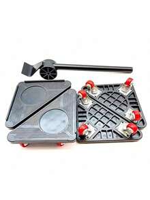 5 件/套重型家具搬运滚轮，冰箱洗衣机家具移动轮，多功能轻松旋转脚轮，塑料便携式家具升降机 - 彩色 - 查看 5