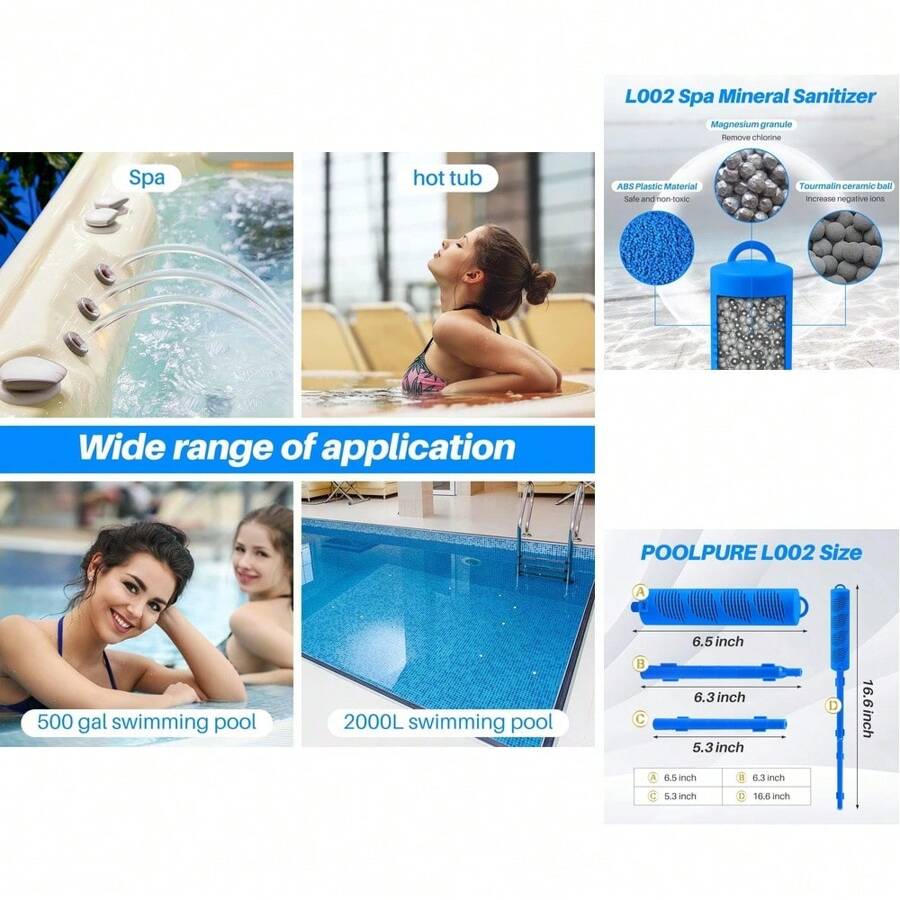 Hot Tub Silver Mineral Ion Stick Sanitizer, 1 Pack, Keeps Water Clean - 黑色 - 查看 1