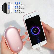 Hand Warmer With Heat On Both Sides Rechargeable Portable Pocket Warmer Long-Lasting Heating Winter Essential For Outdoor Camping & Huntingchristmas Gifts,Hand Warmers,Gifts For Men,Stocking Stuffers,Hand Warmers Rechargeable