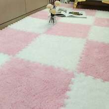 4 piezas Alfombra de mesita de noche, Alfombrilla de piso de espuma suave entrelazada, Alfombrilla lavable y cortable, Alfombrilla de ventana flotante, Tatami, Alfombrilla de rompecabezas, Alfombra suave, Alfombra suave grande, Alfombrilla cuadrada pequeña, Alfombra de dormitorio, 12 X 12 pulgadas, Combinación multicolor - Multicolor - Ver 4