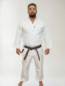 Kyoshi Canvas Karate Kimono For Adults - White - View 1