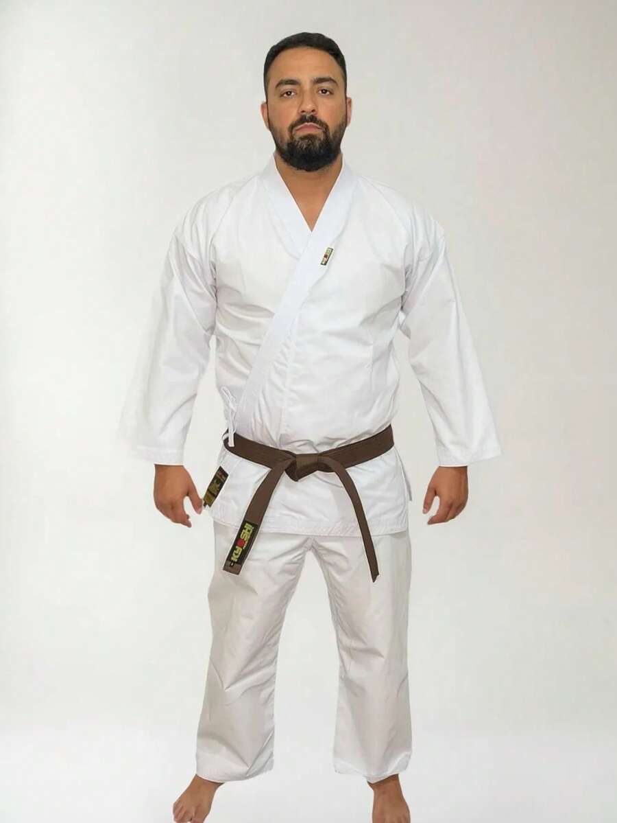 Kyoshi Canvas Karate Kimono For Adults - White - View 1