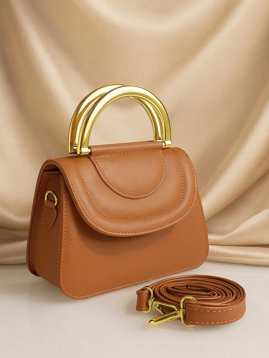 Elegant Julia Women's Bag With 2 Handles - 駝色 - 查看 1