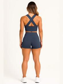 AKORIO MODAS Women Sports Sets - Navy Blue - View 2